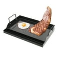 thumbnail image 6 of Linsen-outdoors Portable Stove Top Griddle with Non-Stick Coating - Black BBQ Griddle with Oil Groove for Gas Grills, Camping Trips and Patio Cooking, 6 of 16