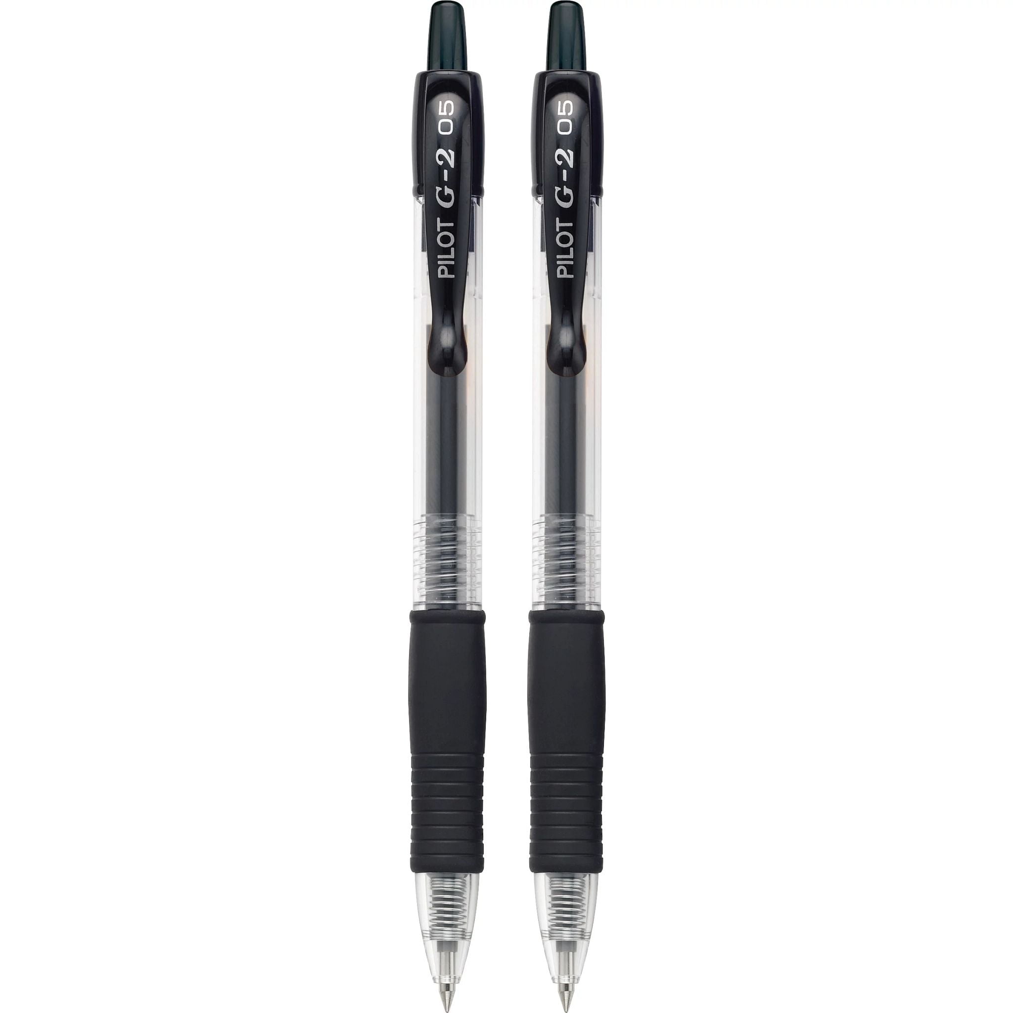 Pilot G2 Retractable Gel Ink Pens, Fine Point, Black, 2 Pack, 17510772 -  DroneUp Delivery