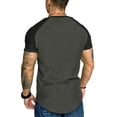 thumbnail image 4 of COOFANDY Men Short Sleeve Baseball T-Shirts Pleats Sleeve Workout Shirt, 4 of 7
