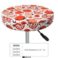 thumbnail image 2 of Uemuo Hand Drawn Tomatoes Pattern Round Bar Stool Seat Covers Washable Stool Cushion Slipcover Elastic Bar Chair Covers-12 inch, 2 of 7