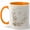 Orange, variant on Minimal Botanical Arch 11oz Ceramic Mug, Neutral Floral Wall Art Coffee Cup