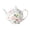 Floral-1, variant on 27oz Floral Porcelain Teapot, Classic Ceramic Teapot for Loose Leaf Tea & Tea Bags, Elegant Small Teapot with Rose Pattern, Dishwasher Safe