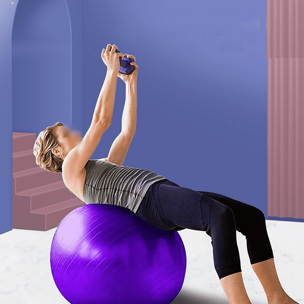Fitness Ball Balance Ball con bomba para Yoga Pilates Stretch Fitness Home Gym Workout Training Adepaton Yoga y Pilates
