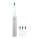 thumbnail image 4 of Cepillo de dientes eléctrico con 6 modos y 4 cabezales de cepillo - 45000/min, batería de 60 días, impermeable IPX7, carga USB, negro, 4 of 9