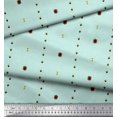 thumbnail image 2 of Soimoi Green Rayon Fabric Butidar Jamdani Print Fabric by the Yard 42 Inch Wide, 2 of 2