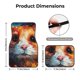 thumbnail image 5 of Balery Oil Painting Colorful Hamster Juego de 4 Alfombrillas para Auto, Revestimientos de Caucho Resistente, Diseño Antideslizante, 5 of 7