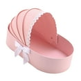 thumbnail image 2 of balikha Baby Shower Box Flower Box Cradle Floral Basket Birthday Gift Box Decorative Ornaments Romantic Contatiner Flower Arrangement Pink, 2 of 9
