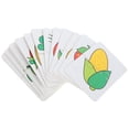 thumbnail image 1 of Miangastore 1 Set of Fruit Vegetable Learning Cards Kids Playthings Interesting Puzzle Cards Learning Supply, 1 of 9