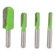 thumbnail image 2 of Broca de fresado para carpintería, 4 piezas Brocas de caja de núcleo Broca de enrutador de punta redonda Broca de enrutador de vástago confiable y duradera, 2 of 8