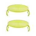 thumbnail image 3 of Hezzwei Rack Clearance! 2 Pack Microwave Folding Tray Microwave Stacker Cooker 2 Tier Microwave Plate Stacker Microwave Heating Layered Tray With Foldable Handles For Bowls Water Cups, 3 of 7