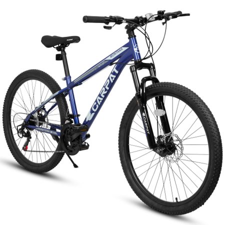 Aoyom 26 inch Mountain Bike 21 Speeds, Suspension Fork, Steel Frame Disc-Brake for Men Women Mens Bicycle Adlut Bike