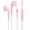 Pink, variant on MKHSQHDG Today's Deals Earphones in Ear Headphones with Microphone 3.5Mm Wired Earbuds for Ios and Android Smartphones Laptops Mp3 Gaming Walkman