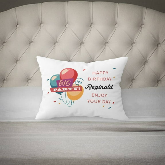 Personalized Birthday Pillow Case with Name