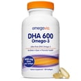 thumbnail image 1 of Suplementos OmegaVia DHA 600 mg de omega 3 ultrapuro y 120 cápsulas blandas, 1 of 9