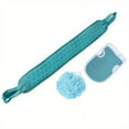 thumbnail image 5 of 3pcs Exfoliating Bath Towel Set, Exfoliating Gloves, Bath Flower, Back Scrubber, Bath Shower Loofah Sponge, Dead Skin Remover, Bathroom Accessories, 5 of 12