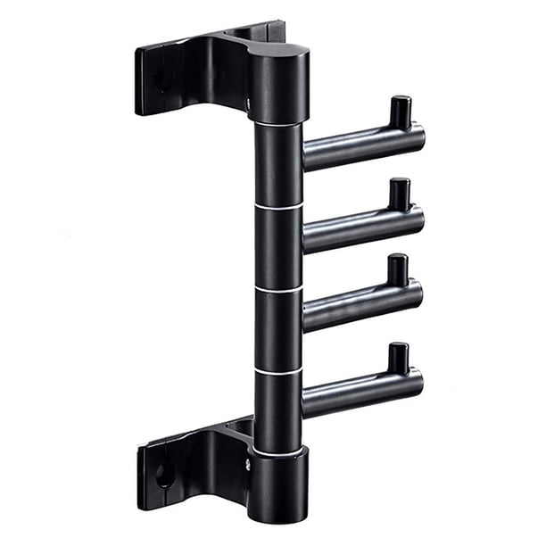 Estante De Almacenamiento Giratorio Sin Perforaciones, Estante De Baño, Gancho Giratorio, Gancho Para Toallas Plegable, Colgador De Gancho Para Bata Triple Con Brazos Giratorios Speravity HA018040-00