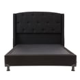 thumbnail image 2 of Box Base Cama Matrimonial + Cabecera Zefyr Negro Dicasa  Zefyr Black, 2 of 8