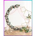 thumbnail image 6 of YALLOVE 6.25Ft Wedding Square Backdrop Stand, Detachable 4 Tier Gold Metal Flower Square Frame for Photo Booth Background, Flower NOT Included, 6 of 6