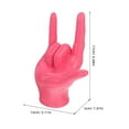 thumbnail image 2 of QUMIIRITY Escultura Decorativa De Mano Rosa En Resina Con Delicado Para, 2 of 8