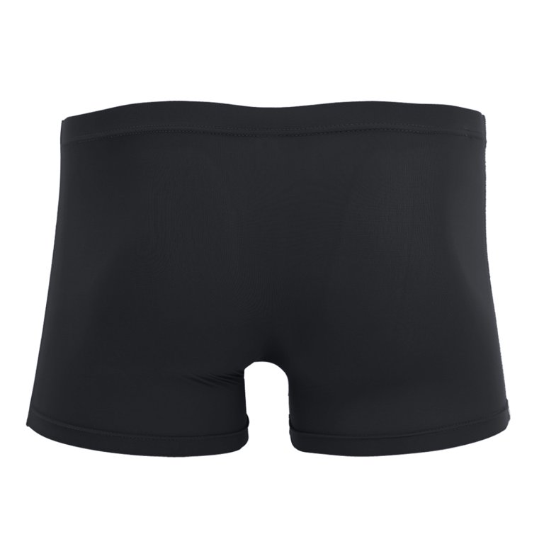 wirarpa Men's Trunk Underwear Short Leg Boxer Briefs Black 4 Pack Sizes  S-3XL