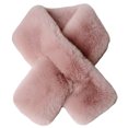 thumbnail image 1 of Faux Cache-Cou en Fourrure pour Femmes, Foulard à Col, Foulards Chauds, Châle Enveloppant, 1 of 5