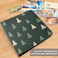 thumbnail image 4 of FORMRS 3 Ring Photo Album 4"x6" Self Adhesive Large Capacity PU Leather Cover, Beige Christmas Trees, 4 of 8