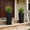 Black, variant on Chiccushion 23.6 Inch Tall Plant Pots, 2-Pack, Square Planter with Pre-Drilled Drainage Holes, Large Outdoor Plant Containers for Porch, Patio and Yard – Black