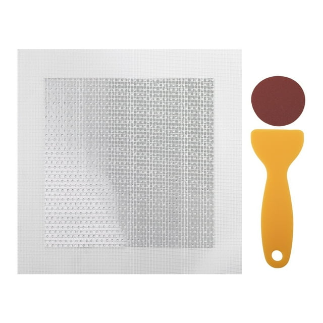 Kit de Réparation Mural Sans Couture pour Gros Trous Facile à Utiliser Sans Traces 15*15Cm