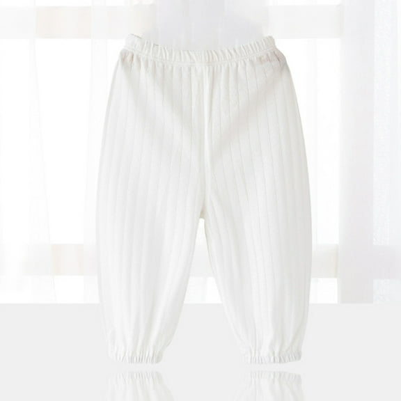 Toddler Girls Hiking Pants Slacks White Boys' Fashion Summer Fall Long Pants Girls Clothes 1-2 Years