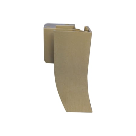 FR Plastic 5.5-inch Cowhorn Style Leg, No Finish, Set of 4