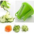 thumbnail image 4 of 2pcs Spiral Cutter Hand For Vegetable Spaghetti 3-blades Manual Potato Spiral Vegetable Slicer, 4 of 5