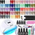 thumbnail image 1 of Kit de esmaltes de uñas en gel JODSONE UV Light de 32 colores con herramientas de manicura, 1 of 8