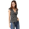 thumbnail image 3 of INSPIRE CHIC Top Sin Mangas Con Cuello En V Sin Mangas Para Mujer Blanco negro XL, 3 of 6