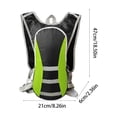thumbnail image 3 of Ohmyroo Lightweight Hydration Backpack 2L 18.5 Inch Blue Nylon Daypack Suiting Running Sports, 3 of 6