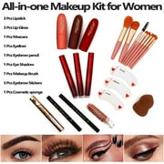 MISS ROSE 132 Colors Makeup Kit for Teenage Girls,Professional Makeup Kit All in One,Makeup Set for Women,Include Eyeshadow/Lipstick/Concealer/Lip Gloss/Eyeliner/Mascara/Makeup Brushes