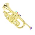 thumbnail image 4 of QUMIIRITY Trumpet Toy for Kids 1Pcs in Golden Color for Music Learning and Education, 4 of 8
