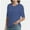 Navy blue, variant on Women's Short Sleeves T Shirt Casual V Neck Solid Casual Sweatshirt