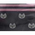 thumbnail image 4 of oneOone Georgette Viscose Fabric Stripe & Cat Face Animal Printed Craft Fabric BTY 42 Inch Wide, 4 of 4
