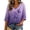 Green, variant on Alzheimers Awareness Shirts For Women 3/4 Length Sleeve Purple Ribbon Alzheimer'S Awareness V Neck T Shirts Cozy Half-Sleeves Alzheimer Tee Tops