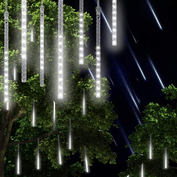 WALFRONT LED Meteor Shower Lights, Waterproof Falling Rain Drop Lights