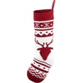 thumbnail image 4 of BOPORO 6 Pcs 18" Knit Christmas Stockings, Large Rustic Yarn Xmas Stockings for Family Holiday Decorations, 4 of 6