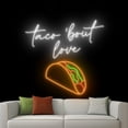 thumbnail image 2 of Handmadetneonsign Taco Bout Love Neon Sign, Mexican Food Wall Art Decor, Tacos Led Light, Kitchen Wall Decor, 2 of 5