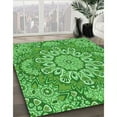thumbnail image 3 of Ahgly Company Machine Washable Indoor Square Transitional Green Area Rugs, 4' Square, 3 of 7