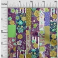 thumbnail image 2 of oneOone Silk Tabby Olive Green Fabric Asian Mix Floral Sewing Fabric By The Yard Printed Diy Clothing Sewing Supplies 42 Inch Wide, 2 of 4