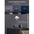 thumbnail image 4 of Despertador digital, reloj LED de cabecera, pantalla de espejo regulable con 2 alarmas/repetición/temperatura/control de sonido, sin tictac, reloj despertador de viaje portátil, recargable por USB oso de fresa Electrónica, 4 of 5