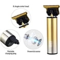 thumbnail image 3 of LED Display Rechargeable Hair Clipper Barber Carving T Outliner Blade Hairdressing Hair Trimmer Buddha Close Cuttting Charger (Color : A), 3 of 6