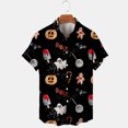 thumbnail image 4 of Camisa hawaiana de manga corta con solapa para hombre, camisa con estampado 3D de Mickey y Anime de Disney, ajustada, nueva colección de Halloween, Y2k, 2022, 4 of 5
