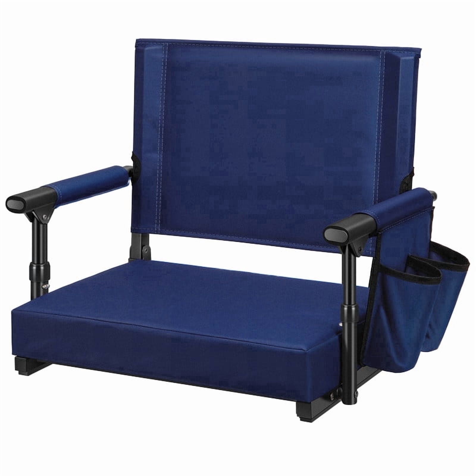 SPECSTAR Stadium Seats with Back Support and Cushion Navy Blue 1 Pack