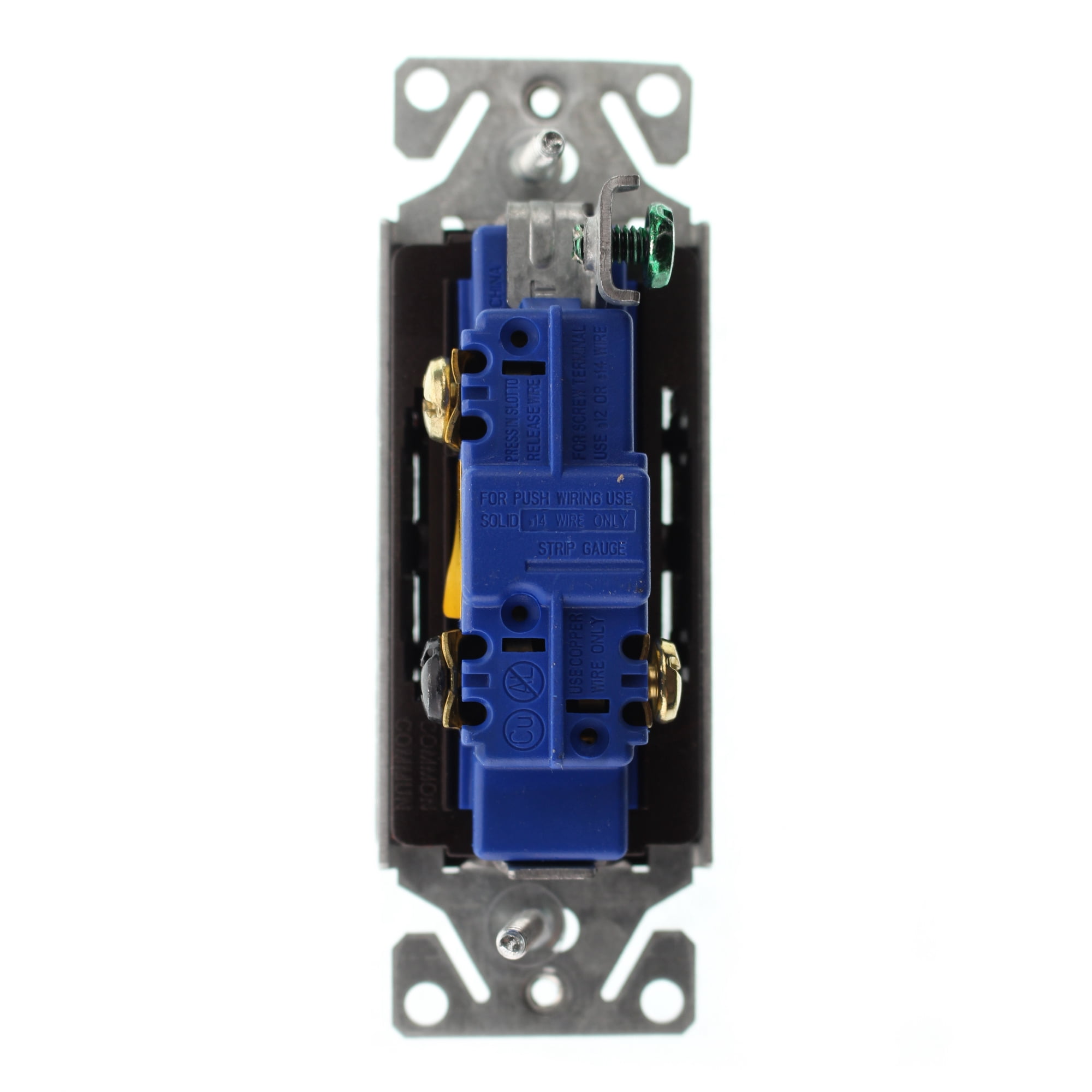 Hubbell RSD315Z Decorator Rocker Switch, 3-Way, 15-Amp, 120/277-Volt, Brown, (96-Pack)