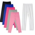 thumbnail image 5 of Godderr Girls Solid Color Leggings,Kids Girls Milk Silk Trousers,Toddler Girls Trousers Stretch,Spring Summer Thin Section Leggings for 3-10 Years Old, 5 of 5